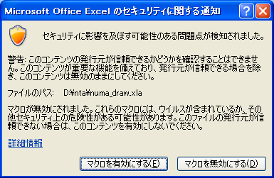 セキュリティ警告